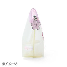 Sanrio 960993 Sakura Design Series Mesh Pouch, Cinnamoroll, Cinnamoroll, 3.5 x 5.9 x 2.0 inches (9 x 15 x 5 cm), Character