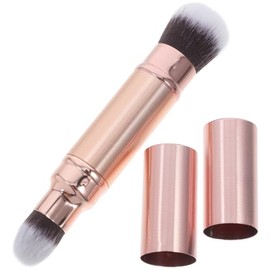 Brocha Doble Retráctil Para Maquillaje Brocha Para Polvo Suelto Y Corrector Herramienta De Maquillaje Versátil Aplicación De Base Y Blush Mujeres