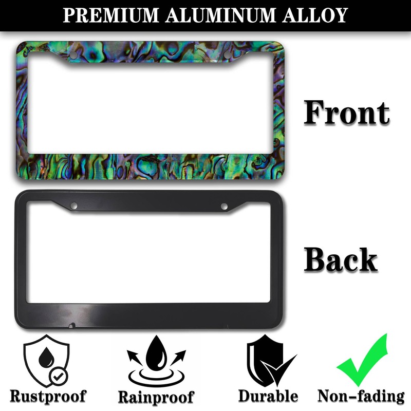 License Plate Frames Multicolor Fun License Plate Frame Cover Faux
