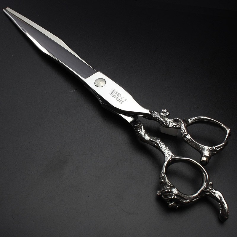 7/8 inch professional hairdressing scissors, hairdressing scissors, tap handle (8