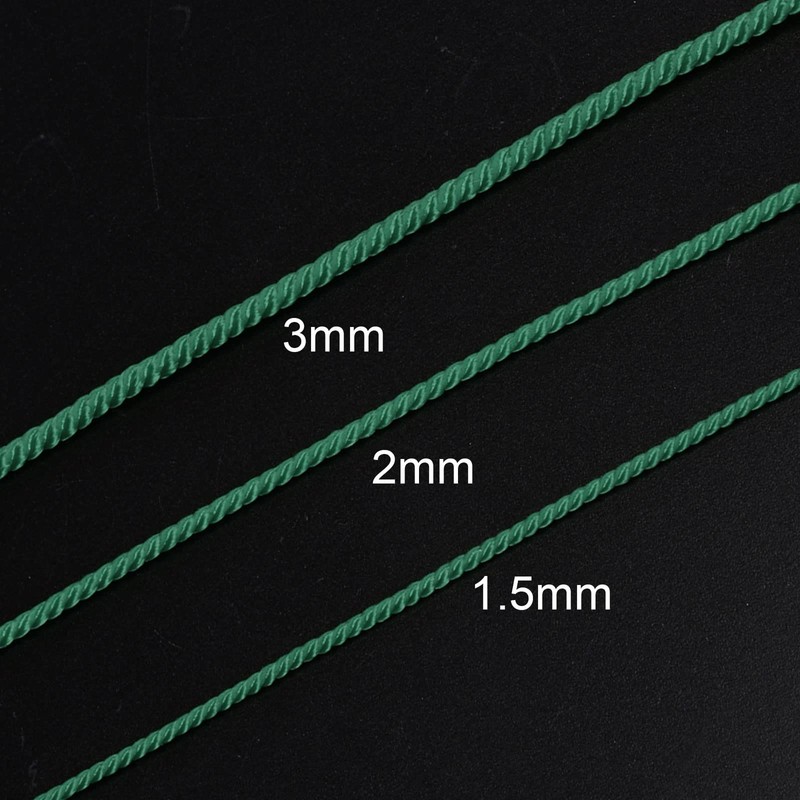 sourcing map Twisted Nylon Twine Thread Beading Cord 1.5mm 20M/65