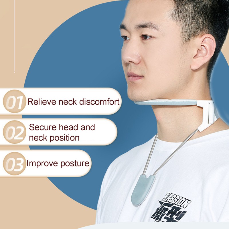 Neck Support Brace Hot Compress Easy Adjust Prevent Head Forward