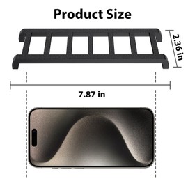 Widdle Wadder Ladder, Mini 3D Print 8 Inches Decorative Ladder Mount to Metal Surfaces with Four Corners Magnets, Fashion Decoration Ladder Suitable for Refrigerators, Cars, Etc - (1 PCS Black)