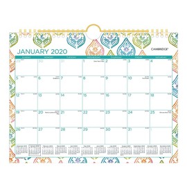 Calendario de pared 2020, calendario mensual Cambridge, 11 pulgadas x 8 1/2 pulgadas, pequeño, Anna (W1258-709)