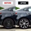 TSUINZ 4 Black Snap-On Wheel Covers for 16" Tires &