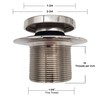 Westbrass Tip Toe 1-3/8" NPSM Fine Thread Bath Drain, Oil