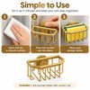Gold Sink Sponge Holder for Kitchen Organization – Suction Cup