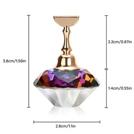 Tvoip - Soporte magnético para uñas, para entrenamiento, acrílico, vidrio, para manicura, herramientas de manicura