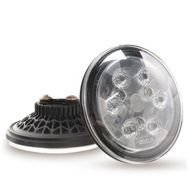 CUCNEXT Par 36 LED work Light Aircraft Grade Wingtips LED Landing Light For Tractor/Aircraft/Boat 9-32V DC 18W Waterproof IP67 (Flood Beam)