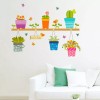 DaraBaby Vinil Decorativo Hogar Macetas Cactus Flores Sala Estancia