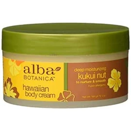 Alba Botanica Hawaiian Deep Moisturizing Body Cream Kukui Nut 6.5 oz