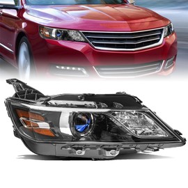 JSBOYAT Fits for 2014-2020 Chevy Impala [Halogen Style] Projector Black Headlights OE Style Factory Headlight Assembly Passenger Right Side NOT FIT HID MODEL