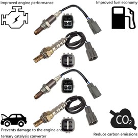 Dropwater 2 Pairs Upper and Under O2 Oxygen Sensors Replacement for Toyota Tacoma 2014-2012 4L,Replaces#234-9111 234-4758,Set of 4pcs
