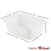 Cand 16 Quart Wash Basin Dish Pan, 3 Pack Kitchen