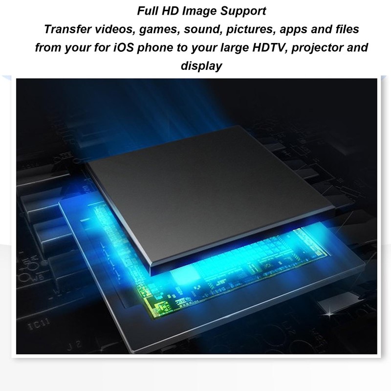 Wireless HDMI Display Dongle Adapter, Full HD Streaming, Real-time Casting,