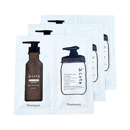 acote スカルプシャンプー&トリートメント 8ml/8g 3パックセット お試し トラベルセット 旅行用 ヘマチン トステア (美容室専売品)