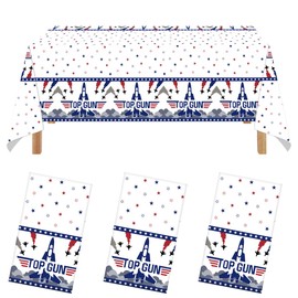 Boerni Air Force Party-Tischdecken-Set, Einweg-Tischdecken für Militär- und Jet-Themen, Geburtstagsdekorationen (274 x 137 cm), 3 Stück