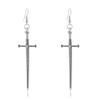 WUWEIJIAJIA Unique Retro Gothic Long Sword Hook Earrings Vintage Silver