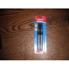 JOT Permanent Markers, black ink, fine tip, 2 pack