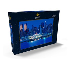 MyPuzzle Transatlantic Liner Queen Mary 2 in the Port on the Hudson River, New York, USA - Premium 1000 Piece Puzzle - MyPuzzle Special Collection by Puzzle Galaxy