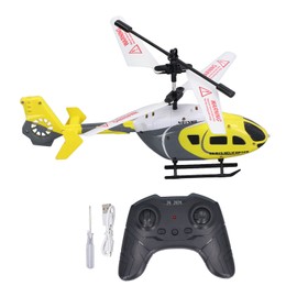 RC Helicopter with Lights 2.5 Channel Drop Resistance Anticollision Rechargeable Alloy Remote Control Helicopter Toy for Kids Adults