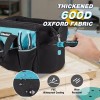 DURATECH 13-Inch Small Tool Bag with 9 Pockets Wide Open