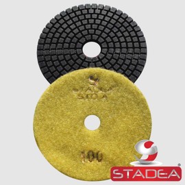 STADEA Grit 100 6" Diamond Polishing Pads Premium Grade Wet Flexible 2.2 MM High