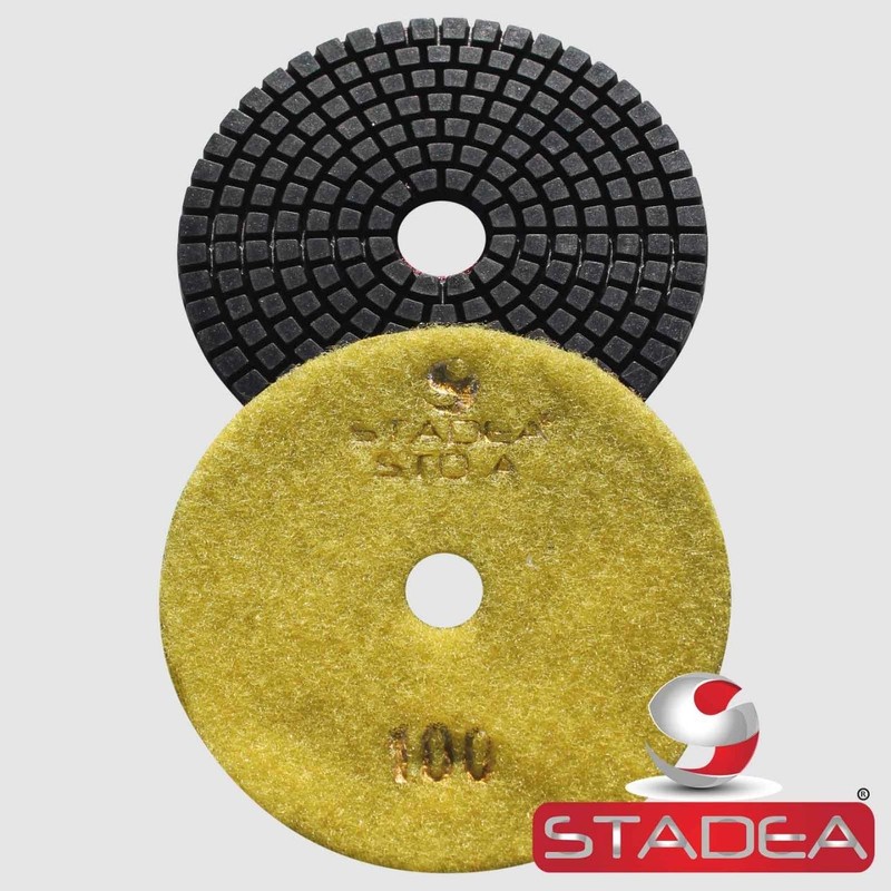 STADEA Grit 100 6" Diamond Polishing Pads Premium Grade Wet