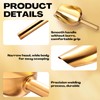 Roshtia 12 Pcs Gold Ice Scoops Stainless Steel Mini Scoop