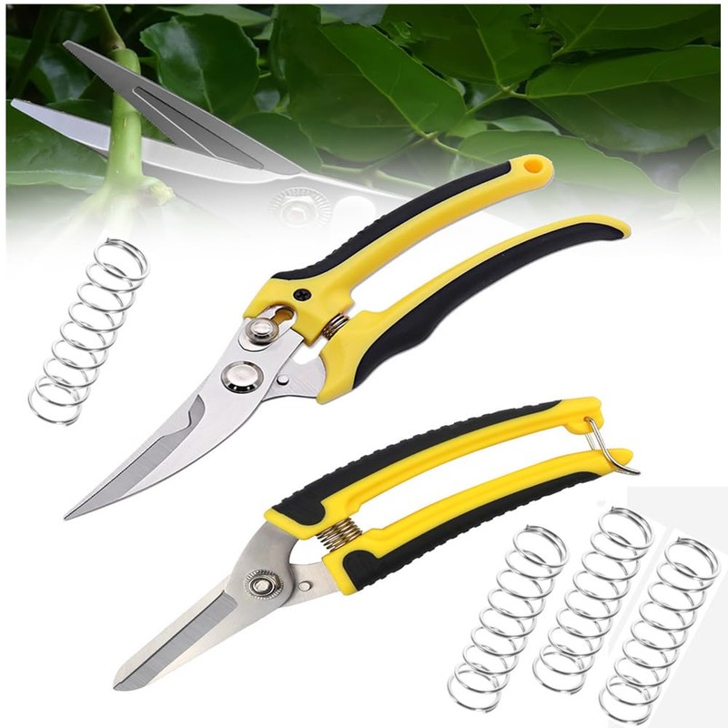 Ai-OUMLEEF Fruit Pruning Shears Trimming Steel Springs Small Springs Garden