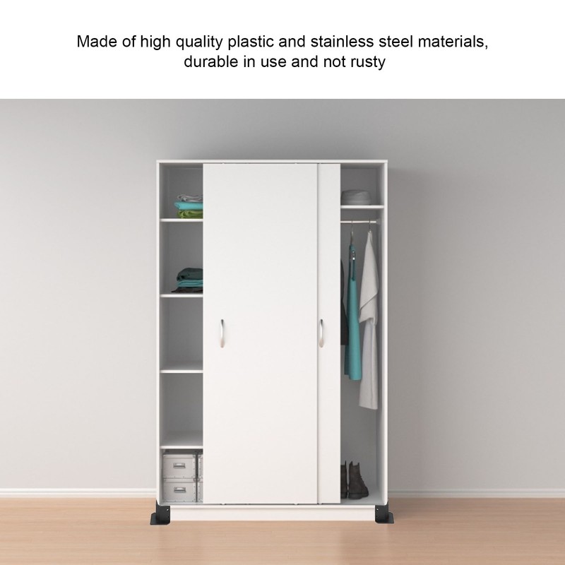 2Set Furniture Hardware Adjustable Feet Support Legs for Bed Wardrobe