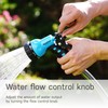 AQUASTAR by Eden AS73374 Rear-Trigger 7-Pattern Hose Nozzle (Blue) |