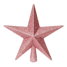 Pink 20cm Shatterproof Tree Top Star Premier Christmas Tree Decoration 200mm Tree Topper 5448