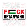 F.uck Netanyahu | Bumper Sticker or Car Magnet | Anti