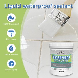 ShangTianFeng 32oz Transparent sealant Repairing Leak WaterproofAdhesive, LiquidWaterproof Sealant, roof sealant Waterproof， Invisible WaterproofAgent Indoor & Outdoor WaterproofCoating 32oz