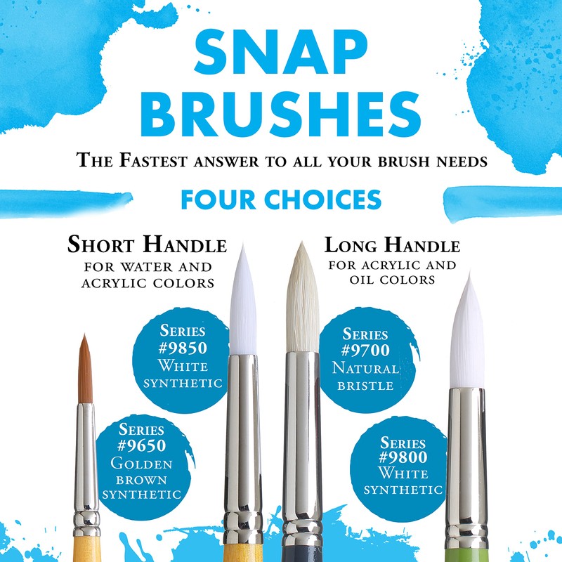 ホルベイン スナップ 水彩筆 9650 アングルシェーダー 丸 1/4号 AS-1/4 108141