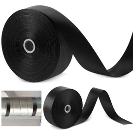 Frienda 2 Rolls Duct Strap Duct Support Webbing Wide Webbing Strap Support Belt Heavy Duty(200 ft X 1.97 Inch,Black)