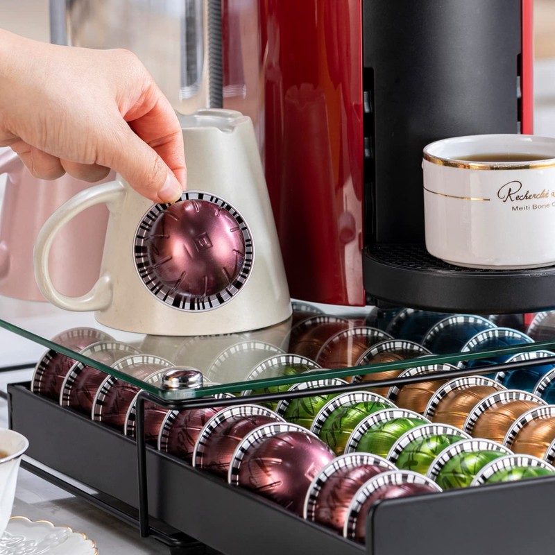 FlagShip for Vertuo Pod Holder Coffee Pod Organizer for Nespresso