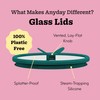 Anyday 7-Cup Glass Microwave Steamer for Vegetables – BPA-Free Glass