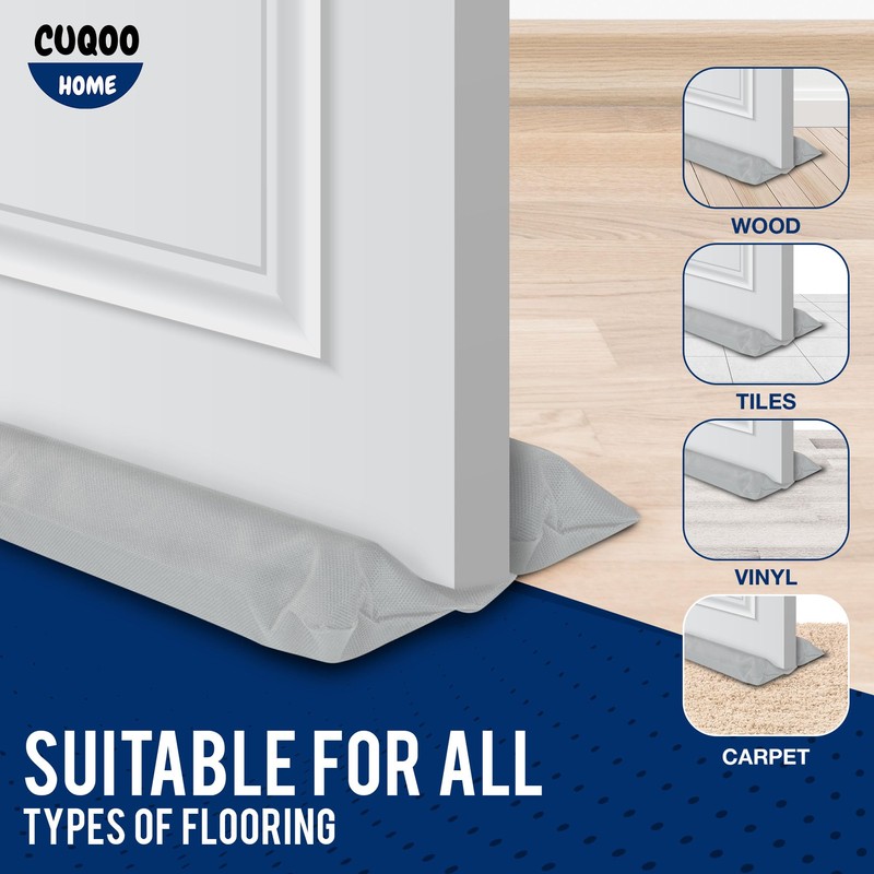 CUQOO Draft Excluder for Doors – Double-Sided 96cm Door Draught