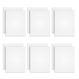 TOPS The Legal Pad Plus Writing Pads, Glue-Top, 8-1/2" x 11", Blank, 50 Sheets, 12 Pack (71520) , White