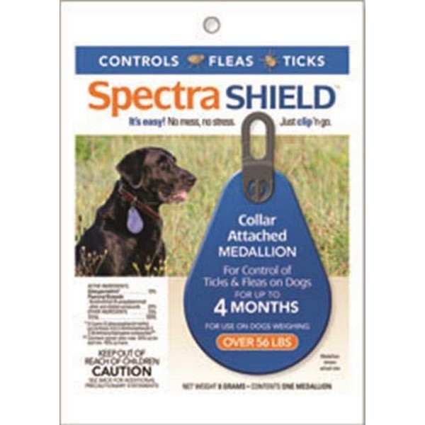 Durvet Spectra Shield Collar Attached Medallion, 56-Pound and Over