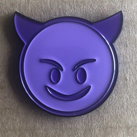 Devil Emoji Lapel Pin! Diablo