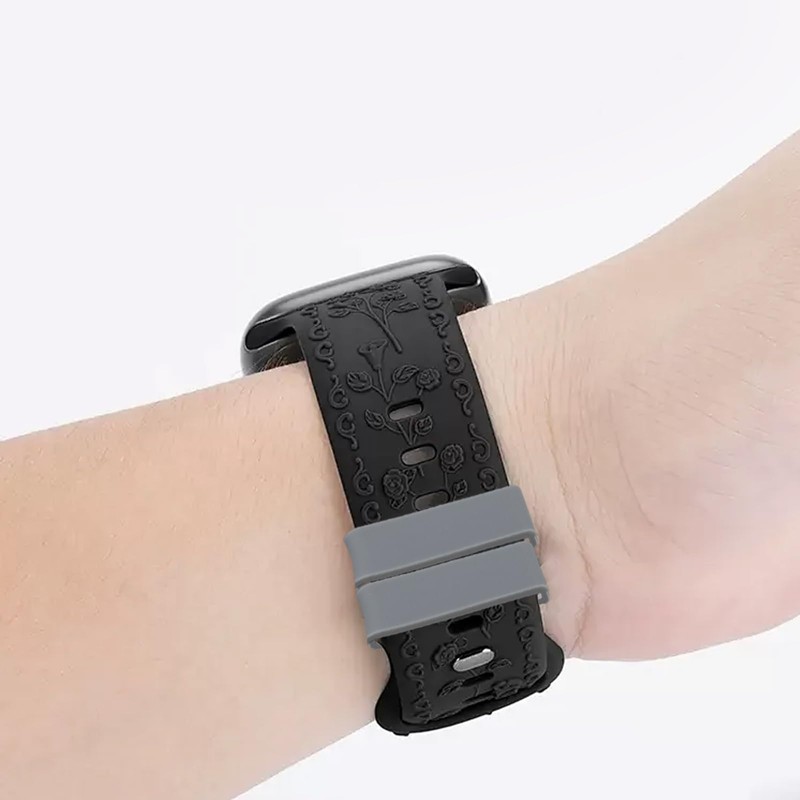 Honbay 4PCS 22mm Rubber Replacement Watch Band Loops Silicone Watch