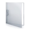 CRANBURY Punchless Clamp Binder (Dusky Gray), Ringless Binder Holds 100