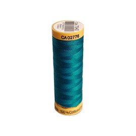 Gutermann Natural Cotton Thread 110yd-Turquoise, Turquoise Blue