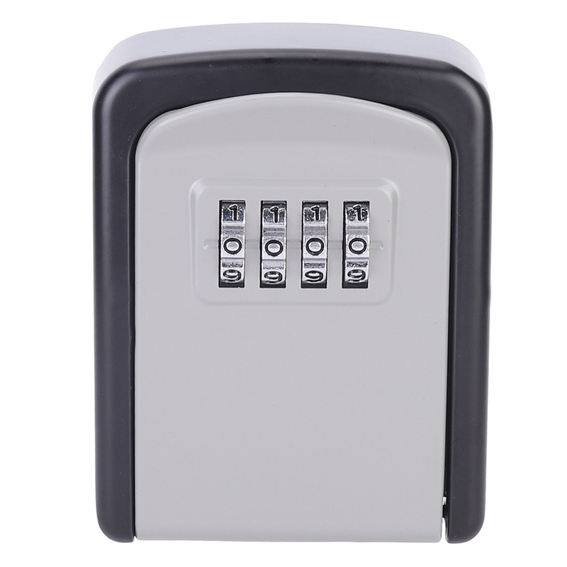 4 Digit Combination Password Key Lock Box Wall Mount Safety