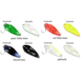 4 FTM Spoon Rock Blinkers 4.2 g - Spoon Spoons for Spin Fishing, Trout Spoon, Trout Bait, Blinker for Trout Fishing