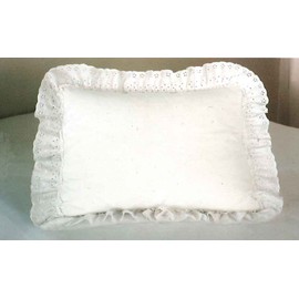 Madison WH Eyelet Pillow Sham, Standard, White, 20" x 26"