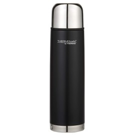 THERMOcafe by Thermos Stainless Steel Vacuum Insulated Slimline Flask, 1L, Matte Black, ED10BLK6AUS